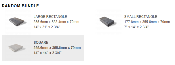 Unilock - Windermere Flagstone Random Bundle - Cliffside Grey