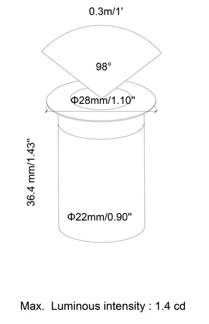 Bold - Ruby Mini With Cap Ring Recessed Lights