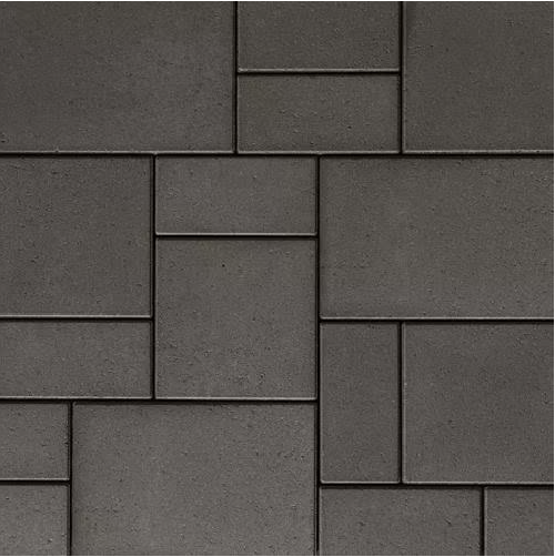 Techo-Bloc - Blu 60 Smooth Small Rectangle – Onyx Black