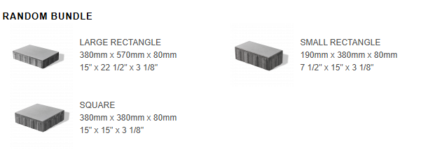 Unilock - Beacon Hill Smooth 8cm Random Bundle — Opal Blend