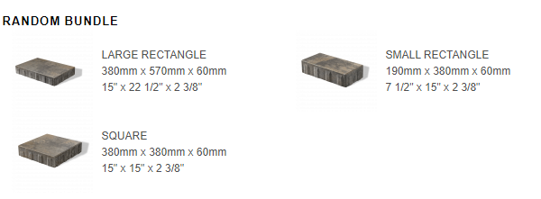 Unilock - Beacon Hill Smooth 6cm Random Bundle — Opal Blend