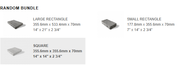 Unilock - Windermere Flagstone Random Bundle  — Granite