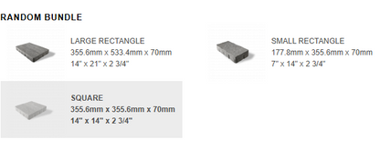 Unilock - Windermere Flagstone Random Bundle  — Granite